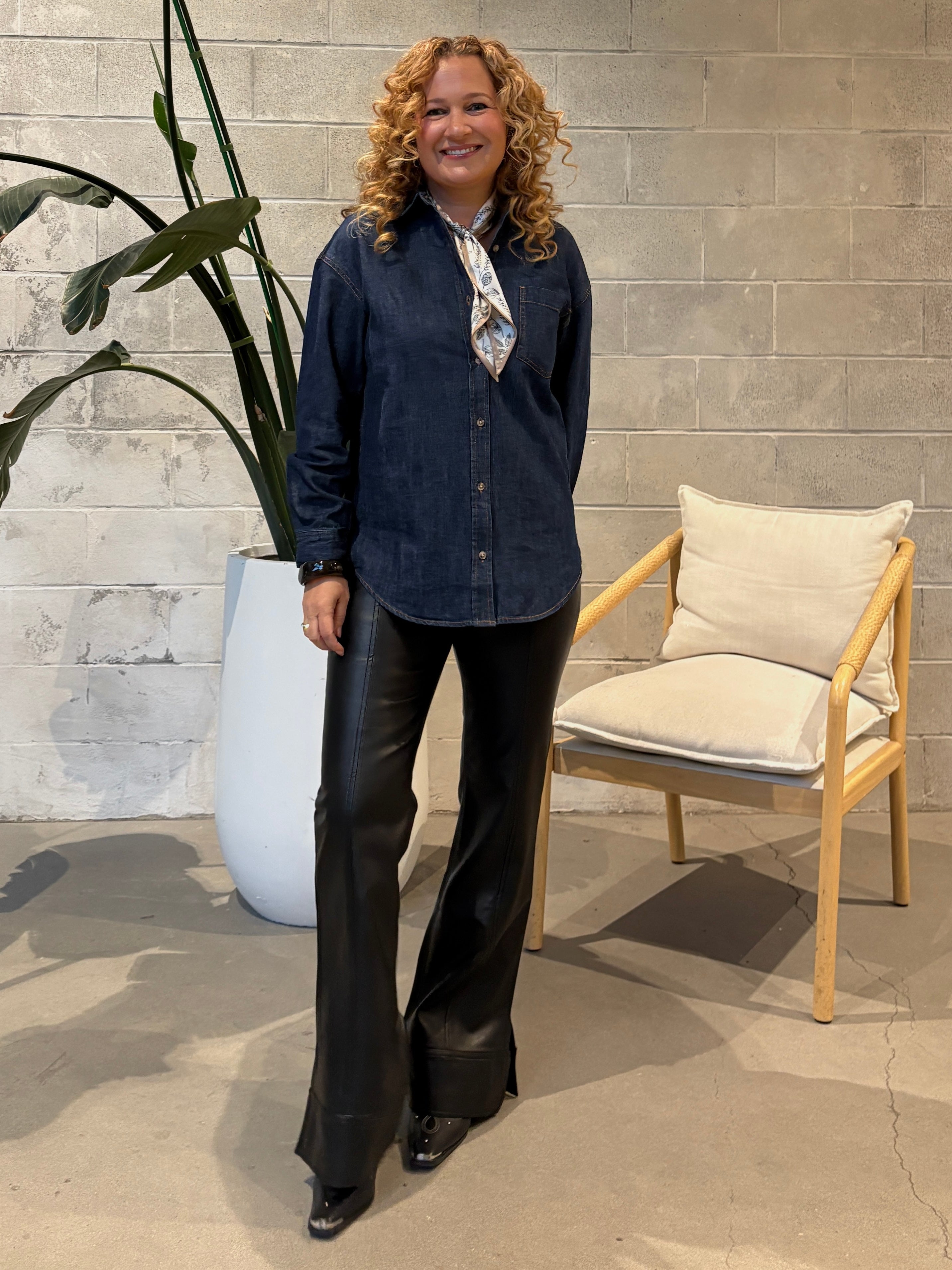 GENTLE FAWN Whitney Denim Button Down Shirt