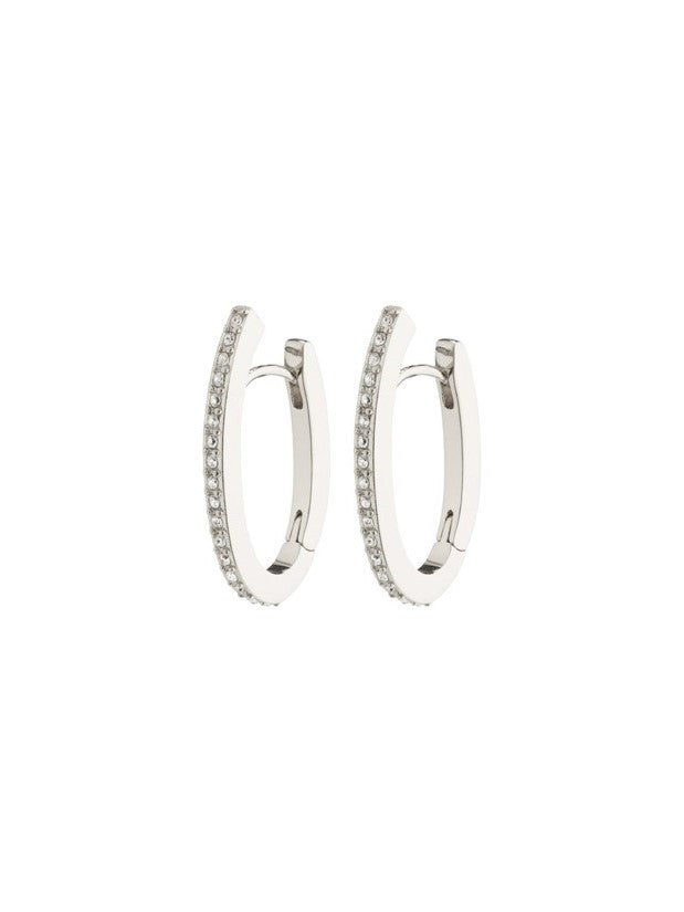 PILGRIM Anaya Crystal Hoop Earrings