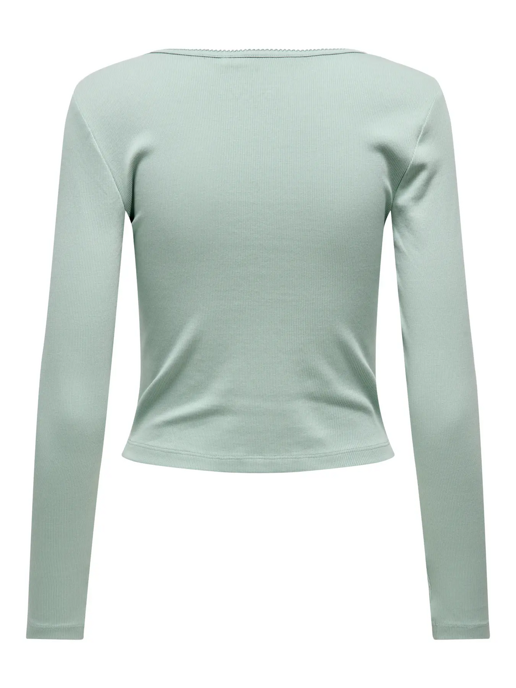 ONLY Betty Long Sleeve Scallop Trim Top