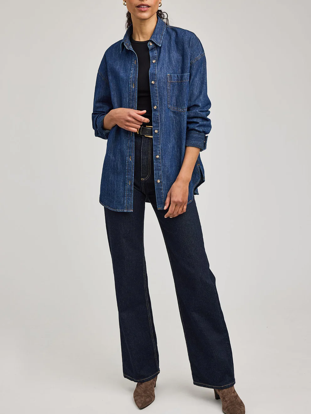 GENTLE FAWN Whitney Denim Button Down Shirt