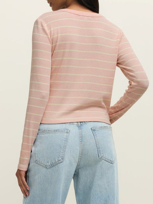 Z SUPPLY Ferris Striped Henley Top