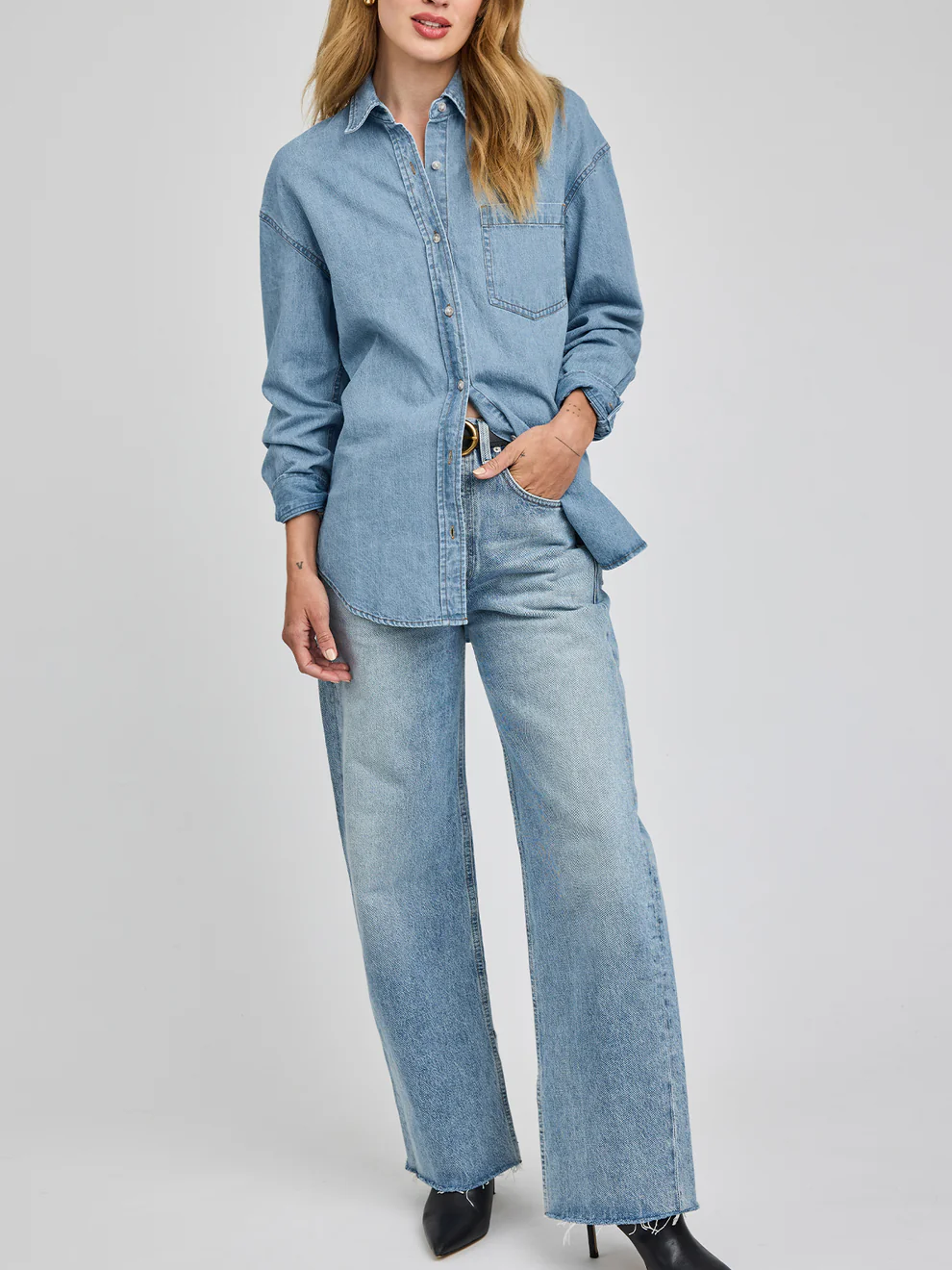 GENTLE FAWN Whitney Denim Button Down Shirt