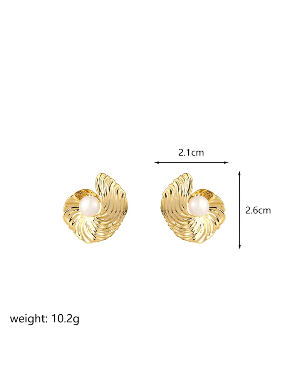 27 Pearl Swirl Stud Earrings